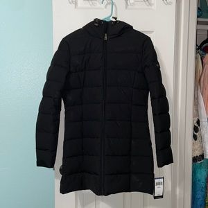 Ralph Lauren Long Black Puffer Jacket- Size Small Petite